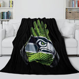 Laden Sie das Bild in den Galerie-Viewer, Seattle Seahawks Blanket Flannel Fleece Throw Room Decoration