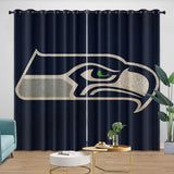 Load image into Gallery viewer, Seattle Seahawks Curtains Blackout Window Drapes Room Decoration