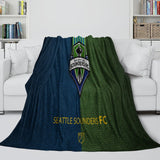 Charger l&#39;image dans la visionneuse de la galerie, Seattle Sounders FC Blanket Flannel Fleece Throw Room Decoration