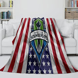 Charger l&#39;image dans la visionneuse de la galerie, Seattle Sounders FC Blanket Flannel Fleece Throw Room Decoration