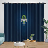 Charger l&#39;image dans la visionneuse de la galerie, Seattle Sounders FC Curtains Blackout Window Drapes Room Decoration