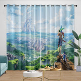 Load image into Gallery viewer, Shangri-La Frontier Curtains Blackout Window Drapes Room Decoration