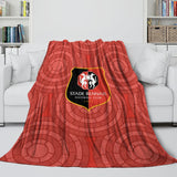 Load image into Gallery viewer, Stade Rennais Football Club Blanket Flannel Throw Room Decoration