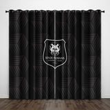 Load image into Gallery viewer, Stade Rennais Football Club Curtains Pattern Blackout Window Drapes
