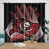 Load image into Gallery viewer, Tampa Bay Buccaneers Curtains Blackout Window Drapes Room Decoration