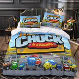 Charger l&#39;image dans la visionneuse de la galerie, The Adventures Of Chuck And Friends Bedding Set Duvet Cover Without Filler