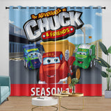 Carica l&#39;immagine nel visualizzatore Galleria, The Adventures Of Chuck And Friends Curtains Blackout Window Drapes