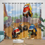 Carica l&#39;immagine nel visualizzatore Galleria, The Adventures Of Chuck And Friends Curtains Blackout Window Drapes