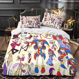 Carica l&#39;immagine nel visualizzatore Galleria, The Amazing Digital Circus Bedding Set Duvet Cover Without Filler