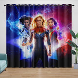 Laden Sie das Bild in den Galerie-Viewer, The Marvels Curtains Pattern Blackout Window Drapes