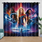 Laden Sie das Bild in den Galerie-Viewer, The Marvels Curtains Pattern Blackout Window Drapes