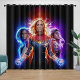 Laden Sie das Bild in den Galerie-Viewer, The Marvels Curtains Pattern Blackout Window Drapes