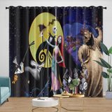 Charger l&#39;image dans la visionneuse de la galerie, The Nightmare Before Christmas Curtains Blackout Window Drapes Room Decoration