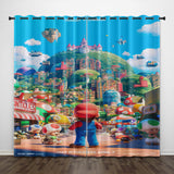 Load image into Gallery viewer, The Super Mario Bros Movie Curtains Blackout Window Drapes Decoration