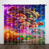 Load image into Gallery viewer, The Super Mario Bros Movie Curtains Blackout Window Drapes Decoration