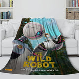 Carica l&#39;immagine nel visualizzatore Galleria, The Wild Robot Blanket Flannel Fleece Throw Room Decoration