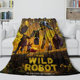 Carica l&#39;immagine nel visualizzatore Galleria, The Wild Robot Blanket Flannel Fleece Throw Room Decoration