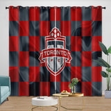 Charger l&#39;image dans la visionneuse de la galerie, Toronto FC Curtains Blackout Window Drapes Room Decoration