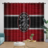 Laden Sie das Bild in den Galerie-Viewer, Toronto Raptors Curtains Blackout Window Drapes Room Decoration