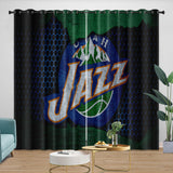 Carica l&#39;immagine nel visualizzatore Galleria, Utah Jazz Curtains Blackout Window Drapes Room Decoration