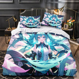 Charger l&#39;image dans la visionneuse de la galerie, Vocaloid Miku Hatsune Bedding Set Duvet Cover