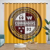 Carica l&#39;immagine nel visualizzatore Galleria, Washington Commanders Curtains Blackout Window Drapes Room Decoration