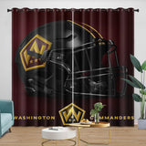 Carica l&#39;immagine nel visualizzatore Galleria, Washington Commanders Curtains Blackout Window Drapes Room Decoration