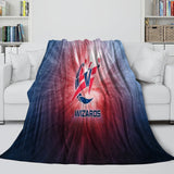 Carica l&#39;immagine nel visualizzatore Galleria, Washington Wizards Blanket Flannel Fleece Throw Room Decoration