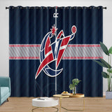 Charger l&#39;image dans la visionneuse de la galerie, Washington Wizards Curtains Blackout Window Drapes Room Decoration