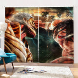 Carica l&#39;immagine nel visualizzatore Galleria, 2 pannelli Attack on Titan tende tende oscuranti per finestre