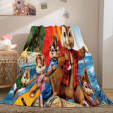 Carica l&#39;immagine nel visualizzatore Galleria, Coperta in pile di flanella Alvin and the Chipmunks Coperte trapuntate