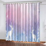 Load image into Gallery viewer, Animal Deer Curtains Pattern Blackout Window Drapes