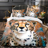 Load image into Gallery viewer, Animal Leopard Bedding Set Throw Quilt Duvet Cover Bedding Sets