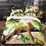 Load image into Gallery viewer, Animal Leopard Bedding Set Throw Quilt Duvet Cover Bedding Sets