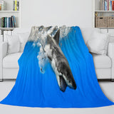 Load image into Gallery viewer, Animal Shark Flannel Fleece Blanket