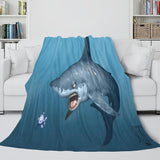 Load image into Gallery viewer, Animal Shark Flannel Fleece Blanket