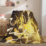 Load image into Gallery viewer, Demon Slayer Cosplay Flannel Fleece Blanket Wrap Nap Quilt Blanket