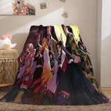 Carica l&#39;immagine nel visualizzatore Galleria, Coperta in pile di flanella Anime Demon Slayer Cosplay Coperta trapuntata per pisolino