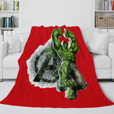 Charger l&#39;image dans la visionneuse de la galerie, Avengers Cosplay flanelle polaire jeter couverture châle Wrap sieste couette