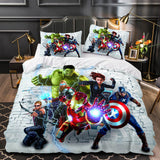 Carica l&#39;immagine nel visualizzatore Galleria, Marvel Avengers Cosplay UK Set di biancheria da letto Copripiumino trapuntato Set da letto