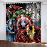 Load image into Gallery viewer, Avengers Curtains Pattern Blackout Window Drapes Room Decoration