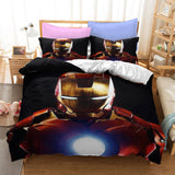 Laden Sie das Bild in den Galerie-Viewer, Avengers Iron Man Captain America Bettwäsche-Set Bettbezug-Bett-Sets