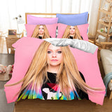 Carica l&#39;immagine nel visualizzatore Galleria, Avril Ramona Lavigne Cosplay Bedding Set Copripiumino Lenzuola Set