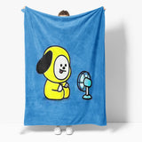 Carica l&#39;immagine nel visualizzatore Galleria, BT21 Coperta Flanella In Pile Coperte Cosplay Coperta Avvolgere Pisolino Coperta