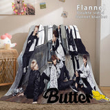 Laden Sie das Bild in den Galerie-Viewer, BTS Butter Bangtan Boys Cosplay Decke Flanell Fleece Decke