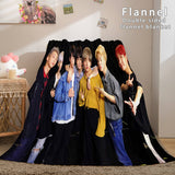 Load image into Gallery viewer, BTS Butter Bangtan Boys Cosplay Flannel Fleece Dunelm Bedding Blanket