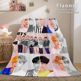 Load image into Gallery viewer, BTS Butter Bangtan Boys Cosplay Flannel Fleece Dunelm Bedding Blanket