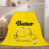 Load image into Gallery viewer, BTS Butter Bangtan Boys Flannel Fleece Blanket Cosplay Dunelm Bedding