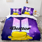 Carica l&#39;immagine nel visualizzatore Galleria, BTS Butter Cosplay UK Set di biancheria da letto Copripiumino trapuntato Set di lenzuola