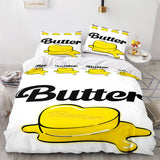 Carica l&#39;immagine nel visualizzatore Galleria, BTS Butter Cosplay UK Set di biancheria da letto Copripiumino trapuntato Set di lenzuola